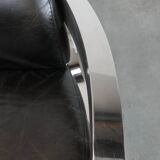 Unique design Aviator armchair with an aluminium frame