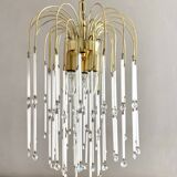 Italian waterfall chandelier, glass beads and tassels