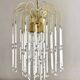 Lustre cascade italien ,perles de verre et pampilles