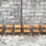 Series of 6 vintage Casala chairs