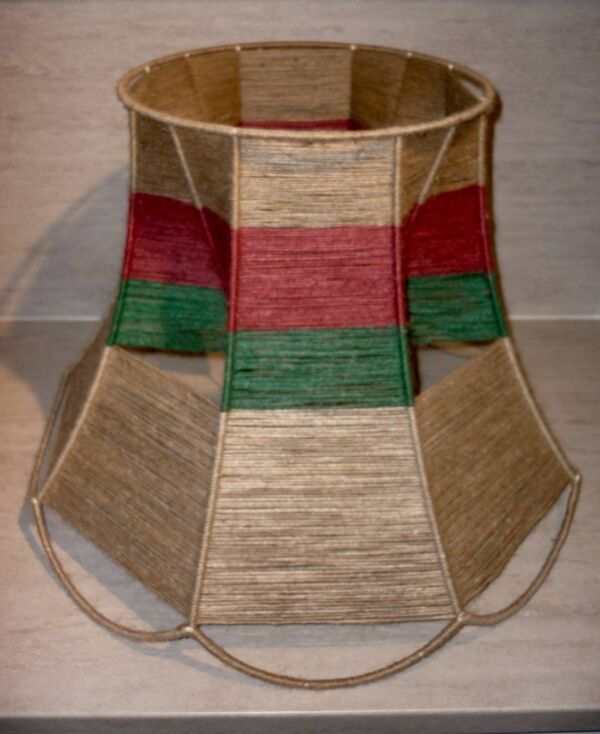 Abat-jour tressé en jute de 60 cm de ø