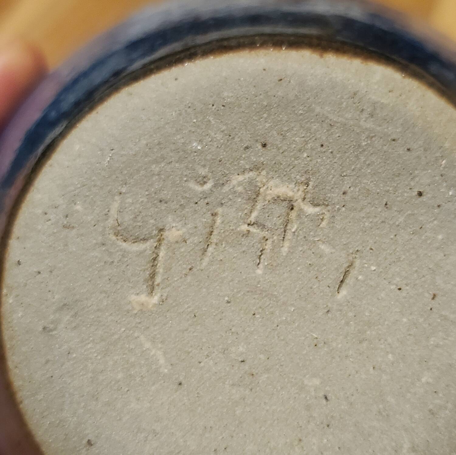 Stoneware vase signed GRM (Guy-Roland MARCY)