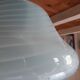 Vetri murano venini 1960/1970 vintage blue glass lamp
