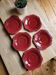 Set of 6 Provencal Earthenware Saucers Poët-Laval
