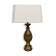 Vintage French brass pineapple table lamp ananas