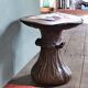 Vintage mushroom table in epoxy resin imitation wood