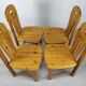 4 vintage pine chairs mountain shawl