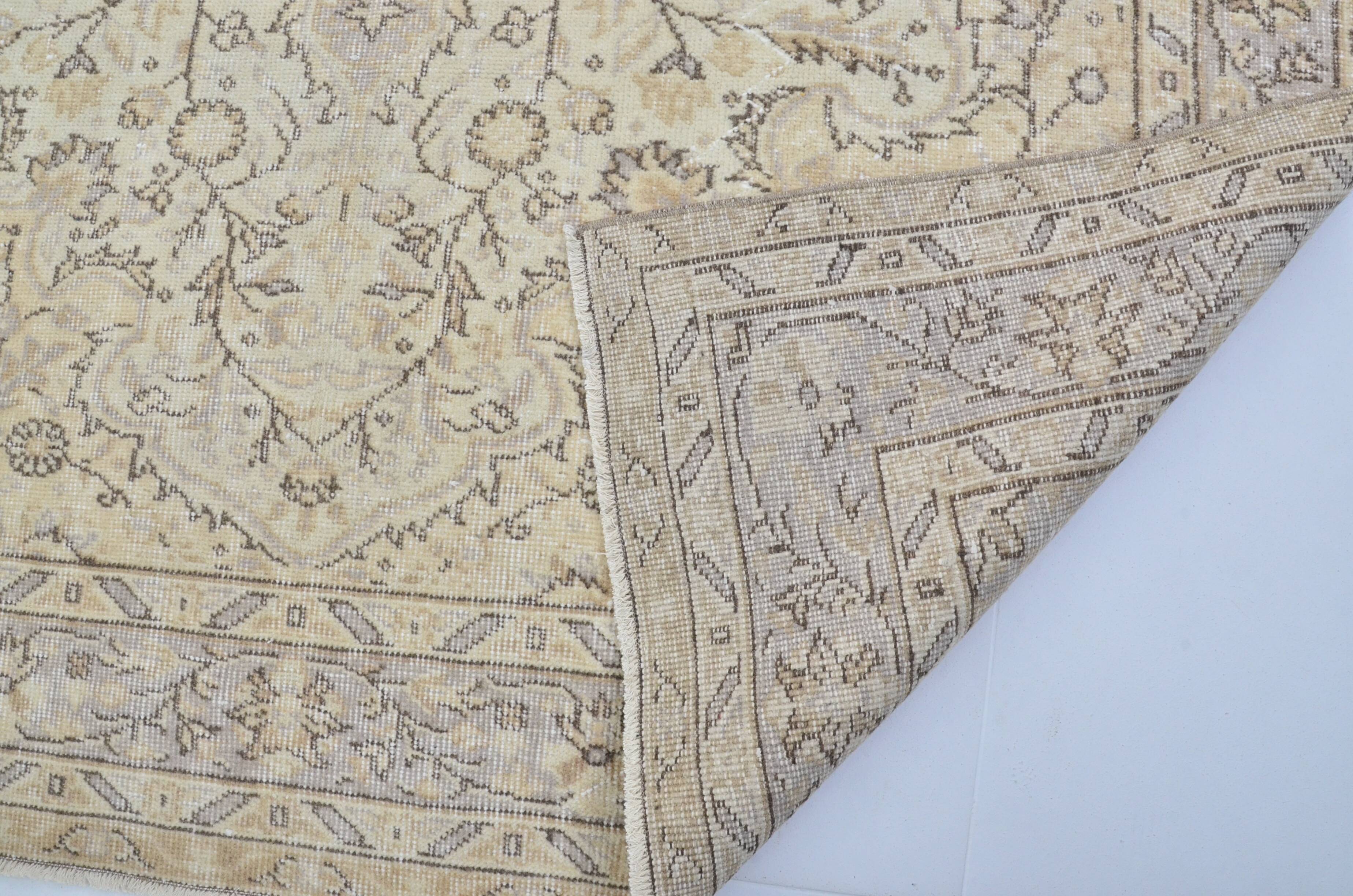 Beige & Brown Turkish Area Carpet sku 3243