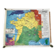 school map Librairie Armand Colin Reinhart and Wagret The France of 1939-1945 vintage 1970