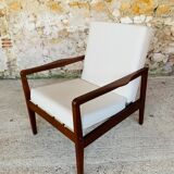 Vintage Scandinavian Teak Armchair, Circa 60's