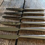 Set of 6 Nuovo Milano Alessi dessert / fruit knives