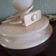 Pair - All-alabaster bedside lamps - vintage