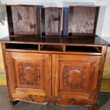Art deco sideboard in solid walnut