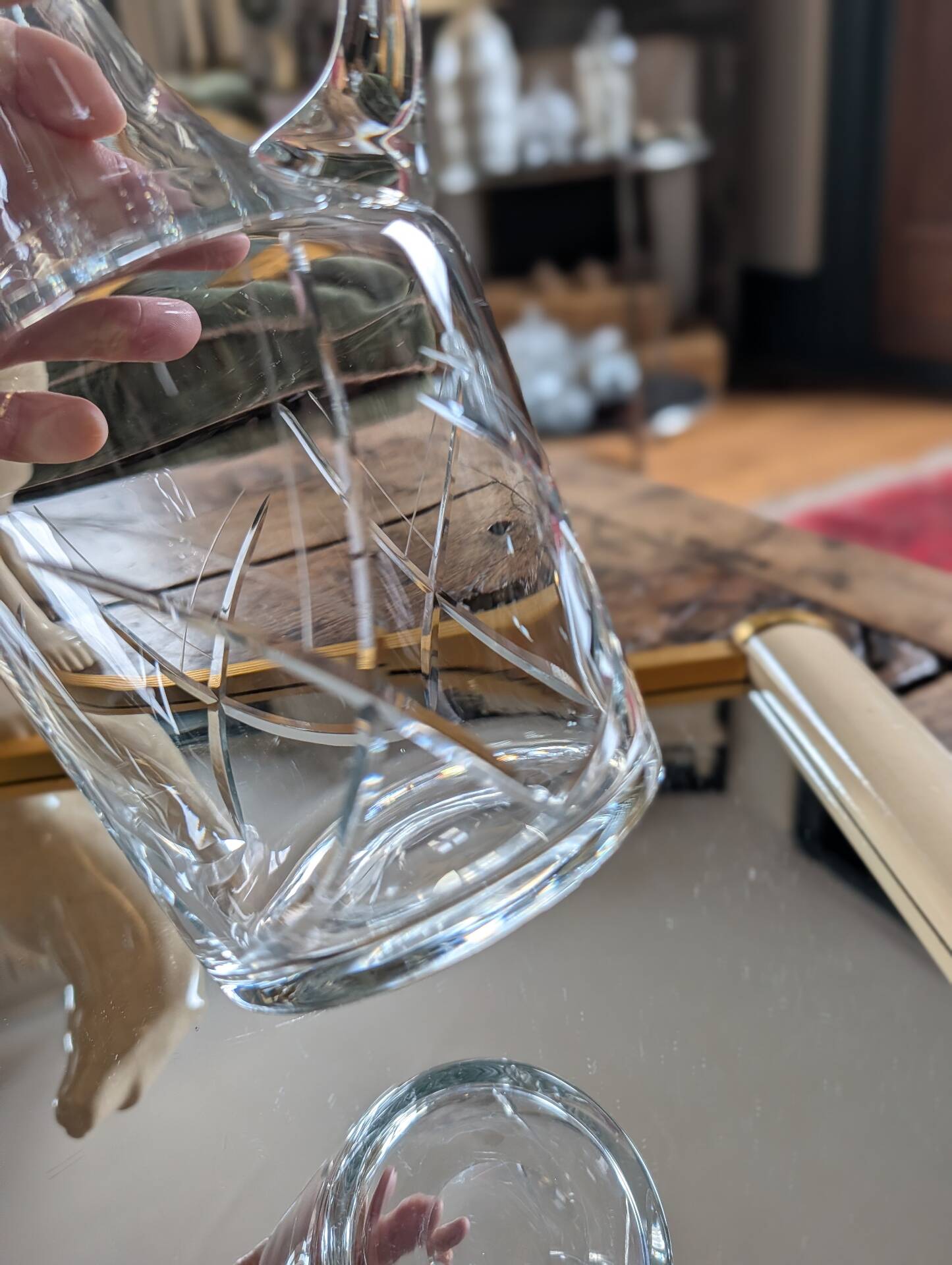 Cut glass carafe – 1960s