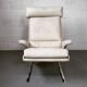 Leather "Swing" lounge chair with ottoman for COR Germany, 1960's