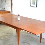 Large vintage Danish extendable table