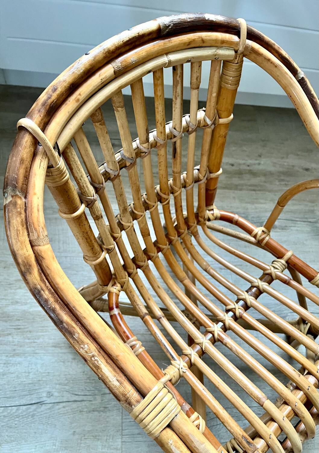 Child's rattan armchair