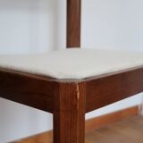 4 modernist cream chairs