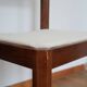 4 modernist cream chairs