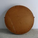 Miroir - Teck - Structure en bois avec laiton - Design italien vintage - Années 60