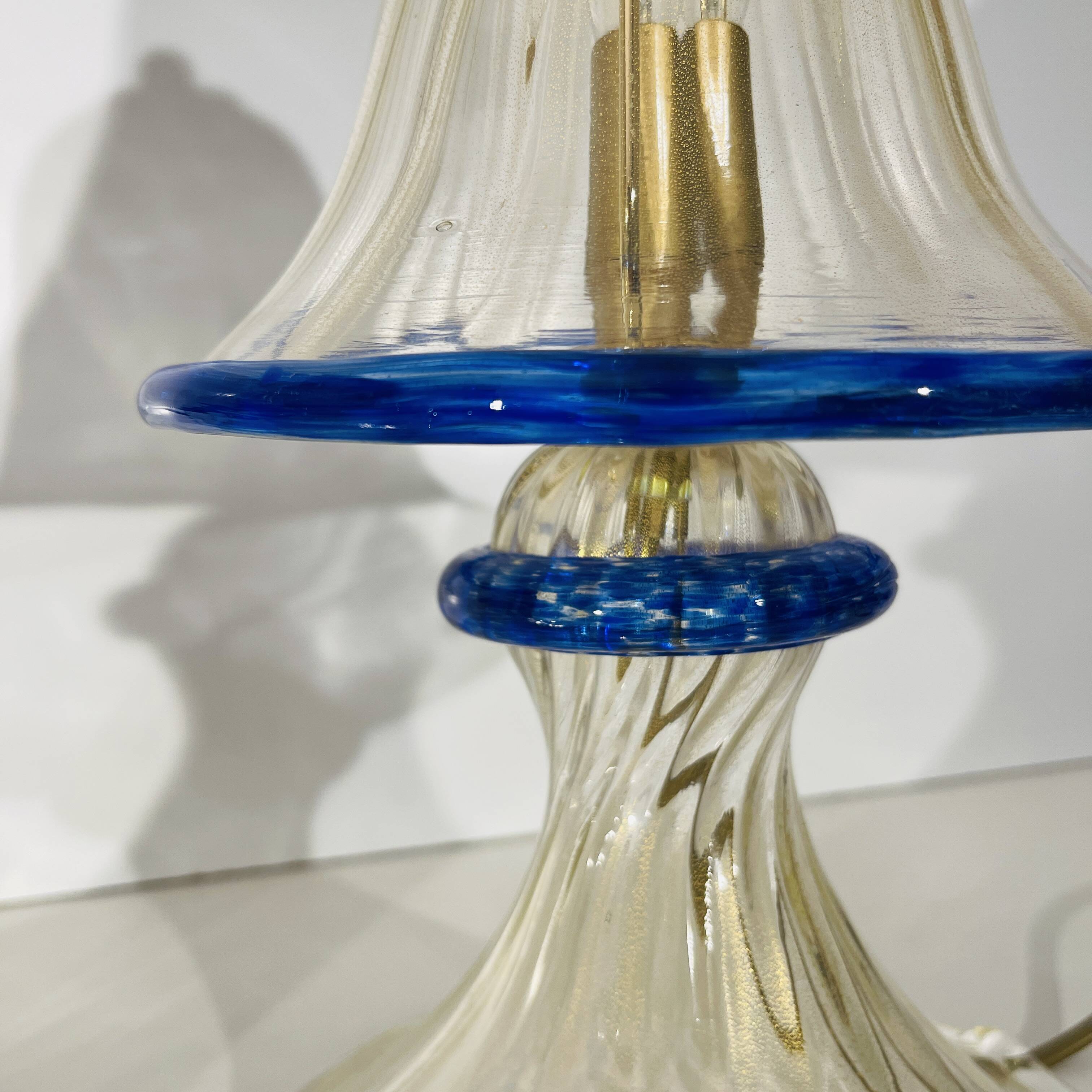 Paire de lampes 'champignon' Hollywood Regency, Barovier & Toso à Murano