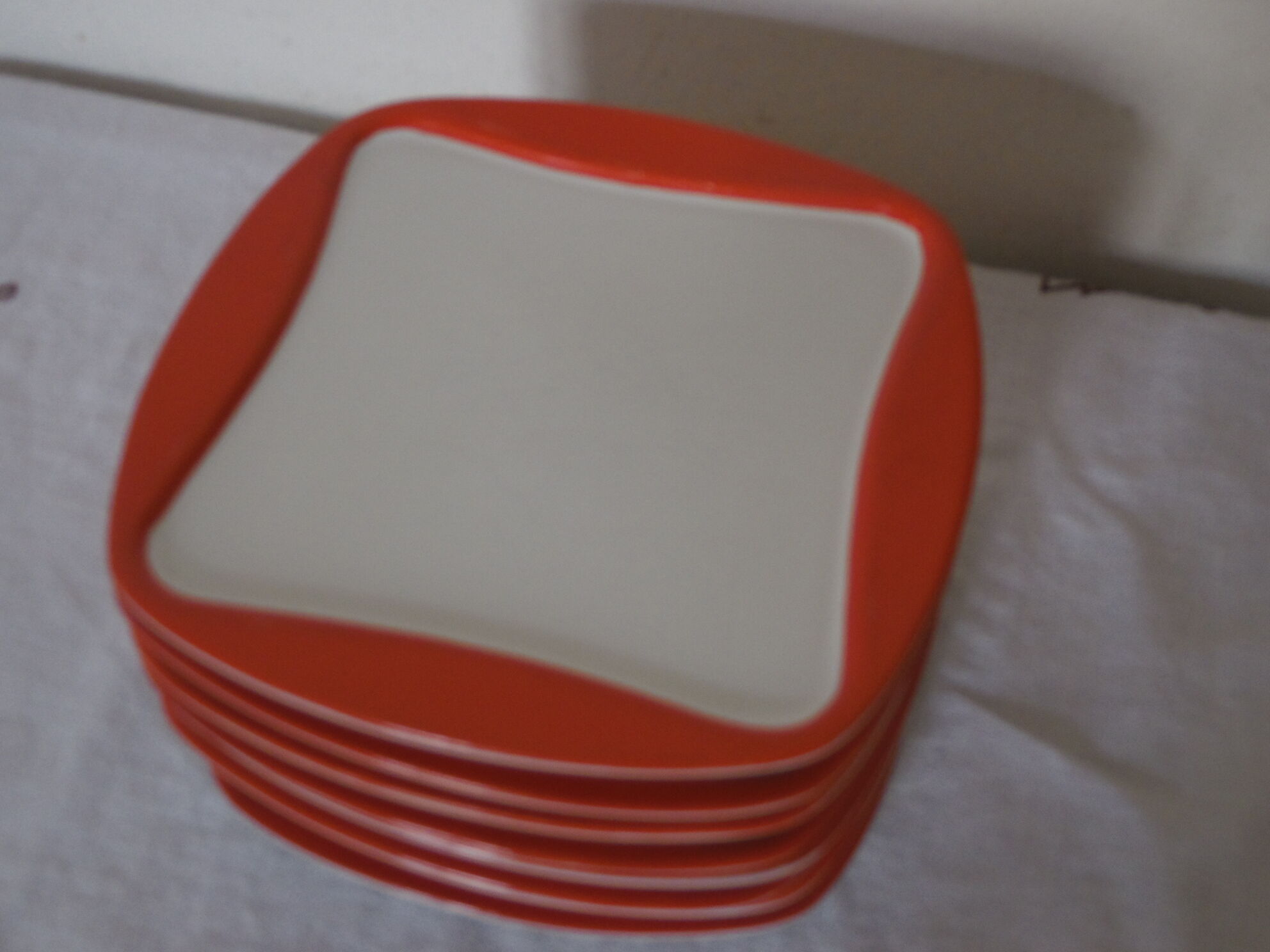Set of 8 plates with a floral dessert Sentou