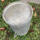Pair of farm milk jars aluminum cans