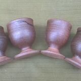 Teapot and ceramic cup signed JP