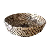 Straw and wicker basket