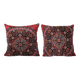 Set of 2 vintage velvet cushion covers 61x61 cm