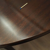 Round mahogany table, Danish design, 1970s, production: Denmark