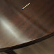 Round mahogany table, Danish design, 1970s, production: Denmark