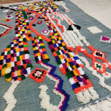 Handmade moroccan berber carpet 263 x 145 cm