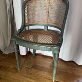 Caned armchair in Louis XVI style