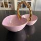 heart-shaped pocket dish in earthenware from Louviers