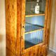 Birch plywood exhibition library, Biedermeier style, XI
