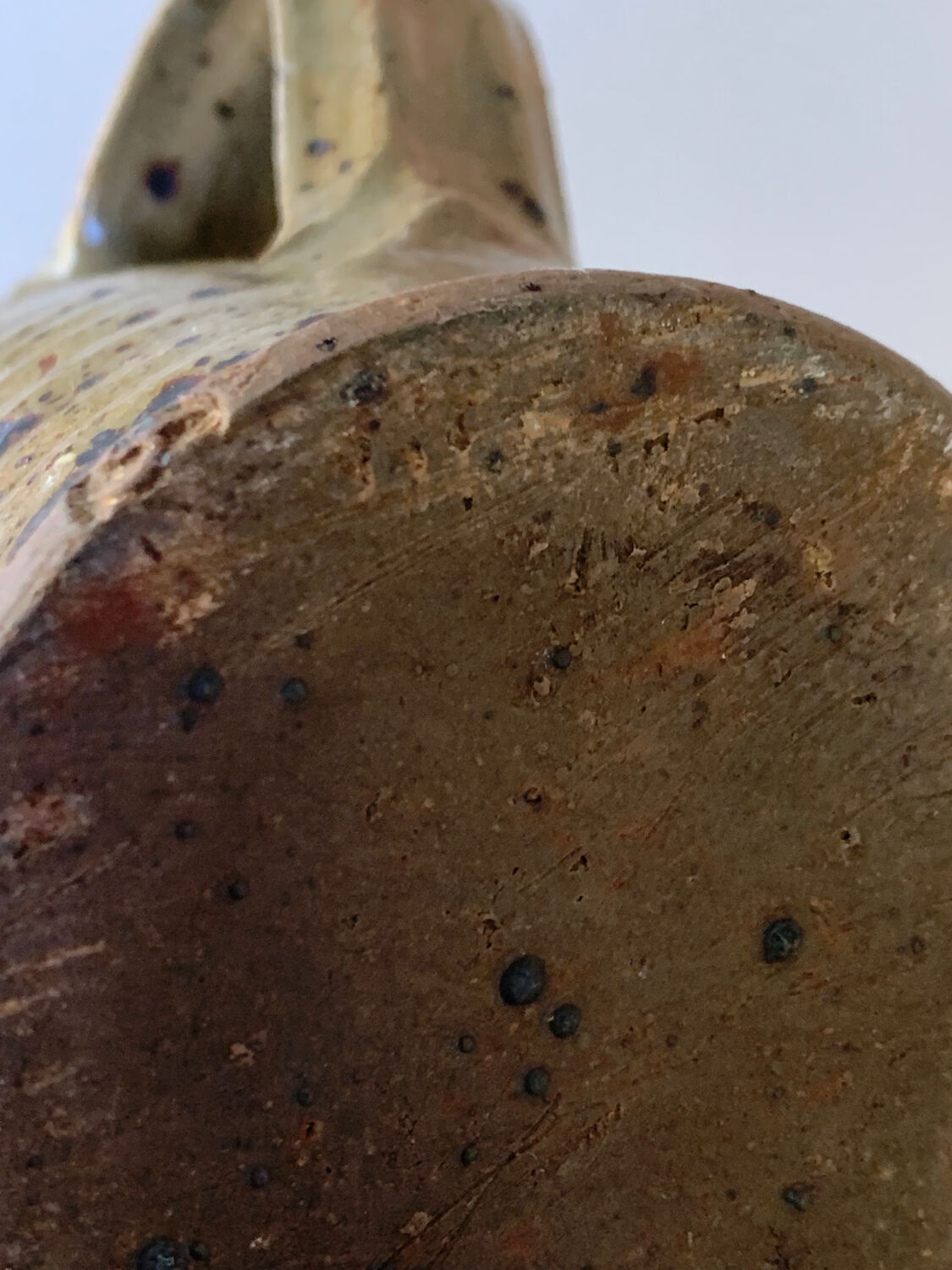 Gustave Tiffoche pyrite stoneware pitcher