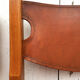 Set de 4 chaises en orme et cuir