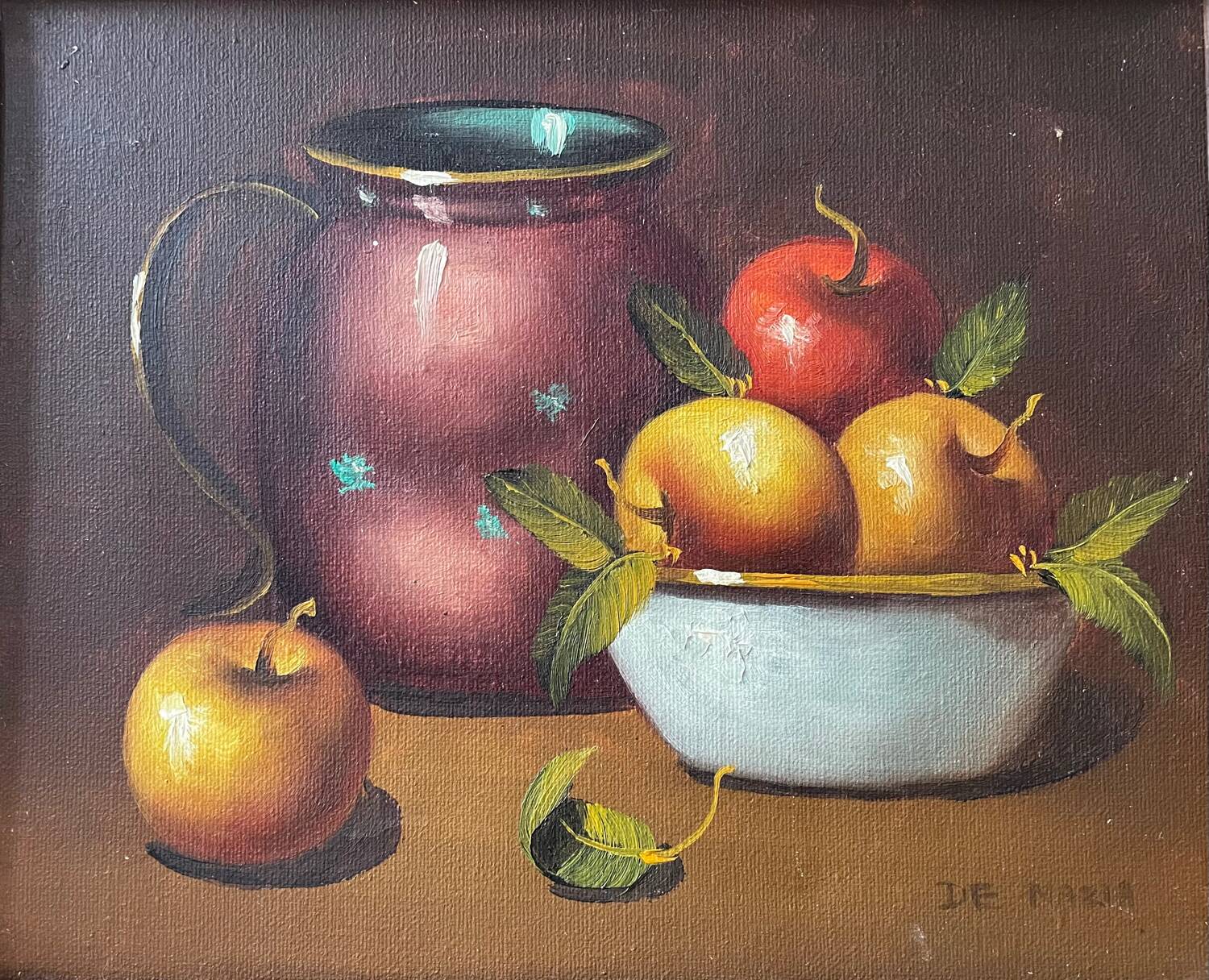 Oil on canvas signed Violette de Mazia