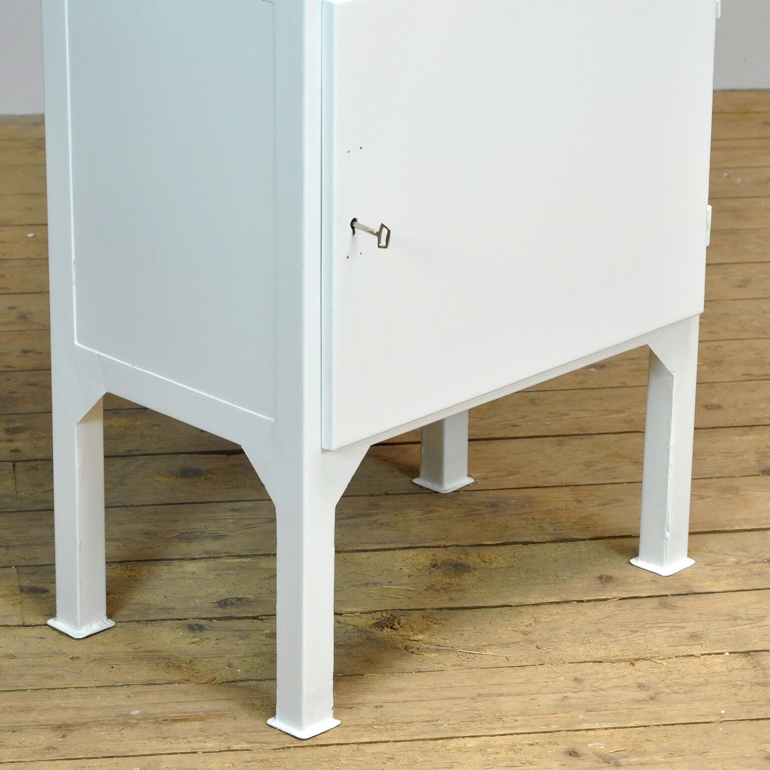 Vintage Iron And Glass Medical Cabinet, 1970s