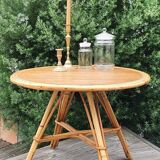 Table basse en rotin