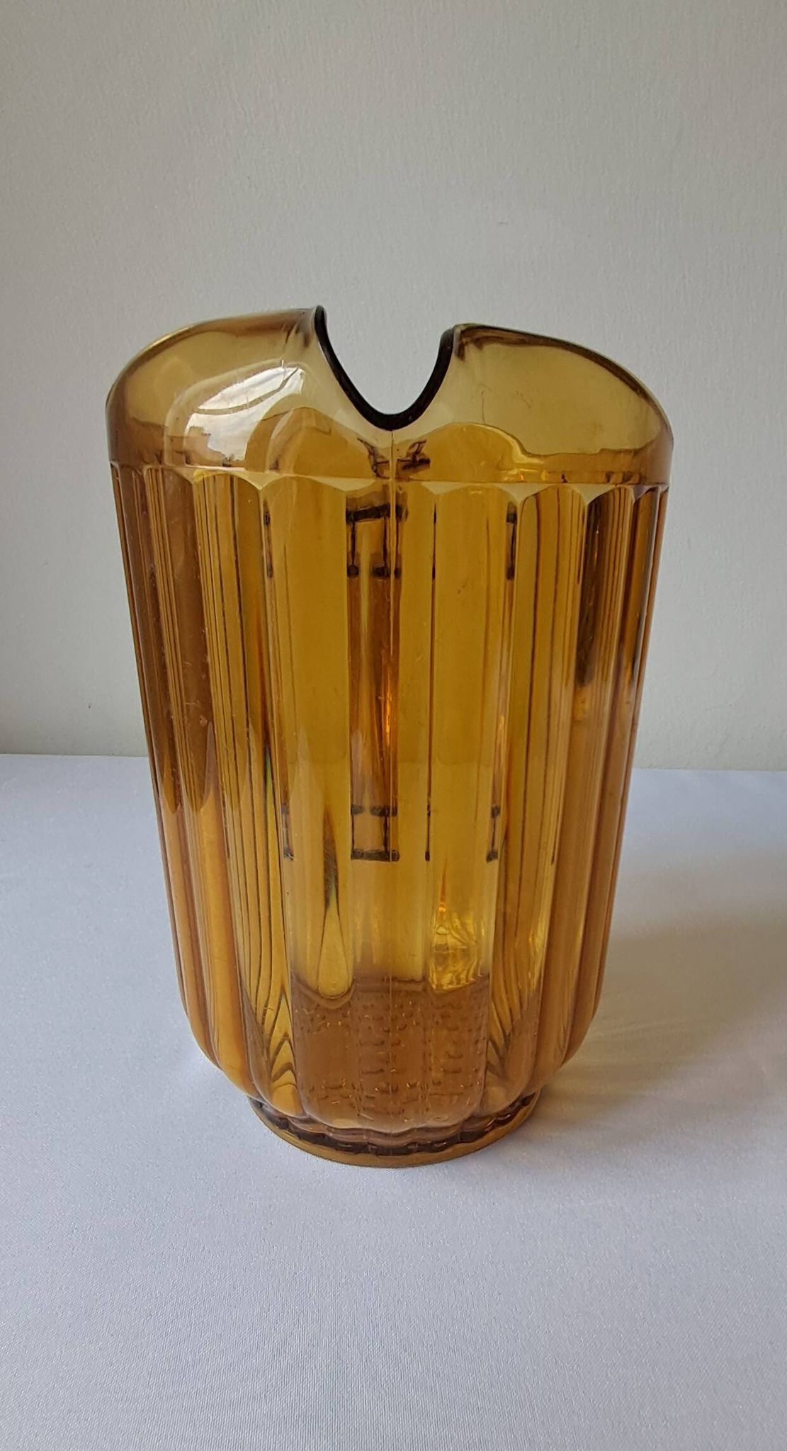 Vintage amber polycarbonate jug