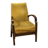 1950s English bridge chair in beech.