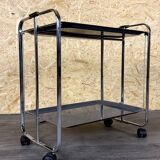 1960s 1970s Serving Cart Dinette Space Age in Metal Plastic