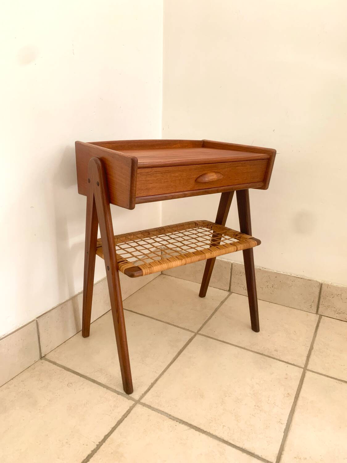 Teak bedside table by Søren Rasmussen