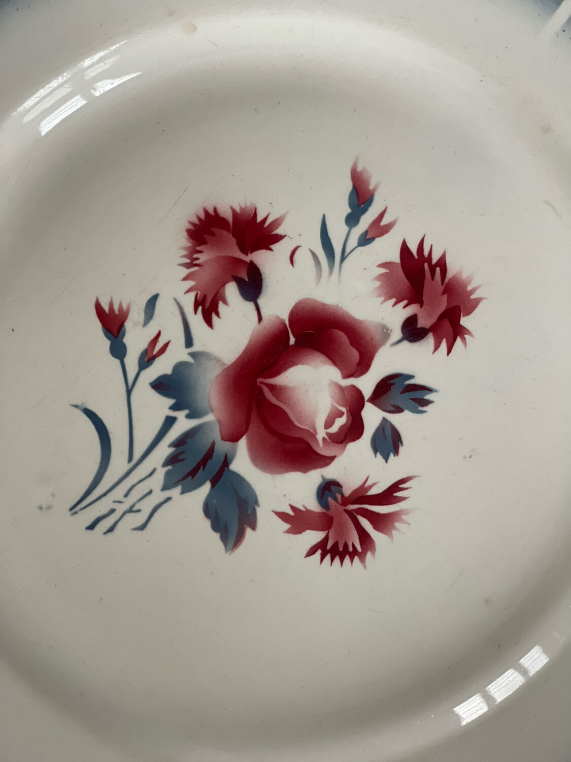 8 flat plates digoin sarreguemines