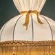 Vintage Gold Brass Table Lamp – Pleated Umbrella Style Lampshade