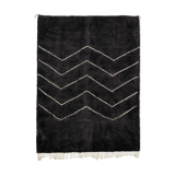 Modern Moroccan carpet black
