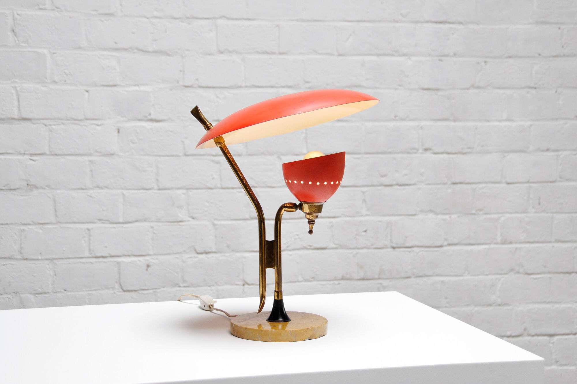 Mid-Century Italian Table Lamp by Oscar Torlasco for Lumen Milano, 1950s