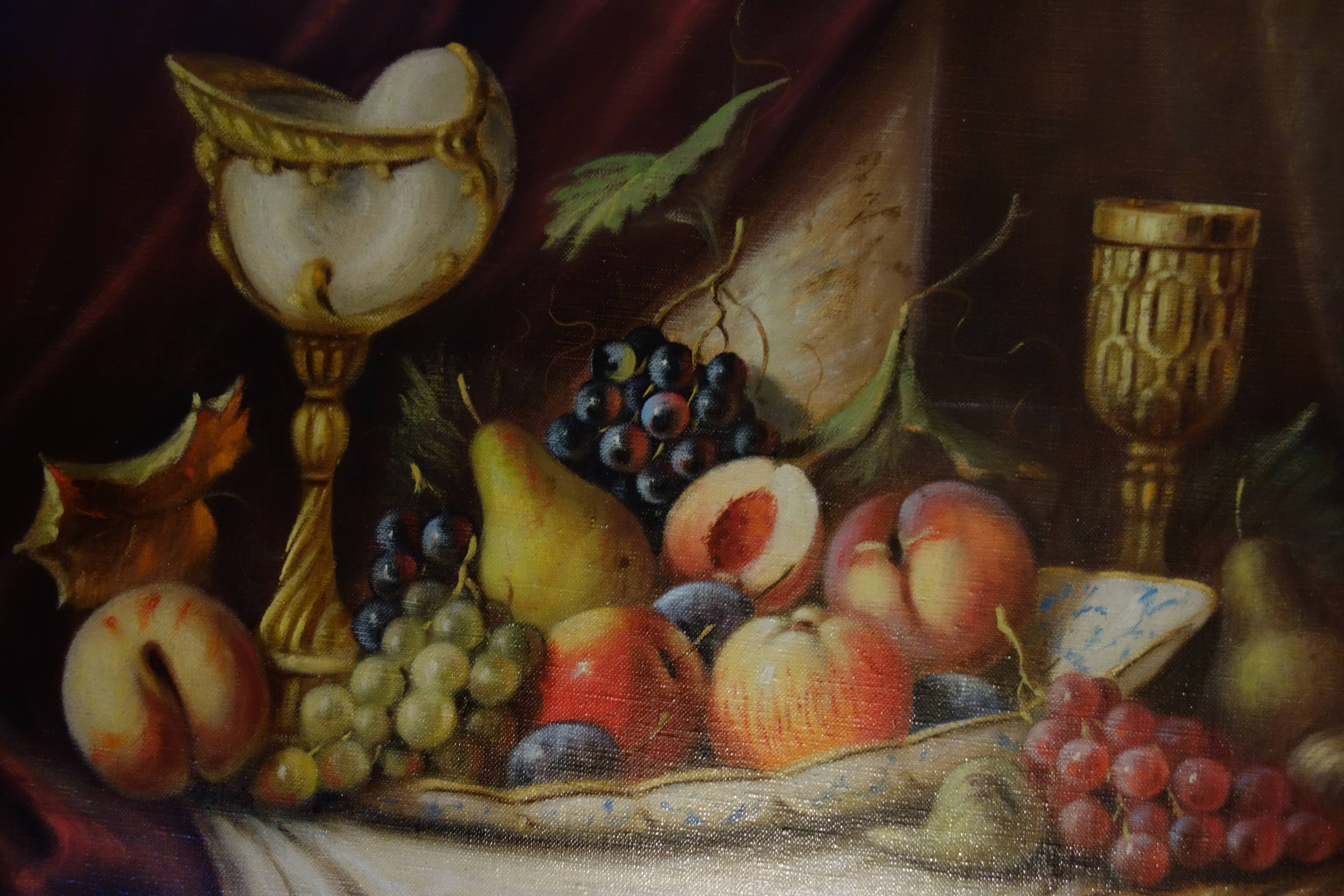 Table still life with fruits